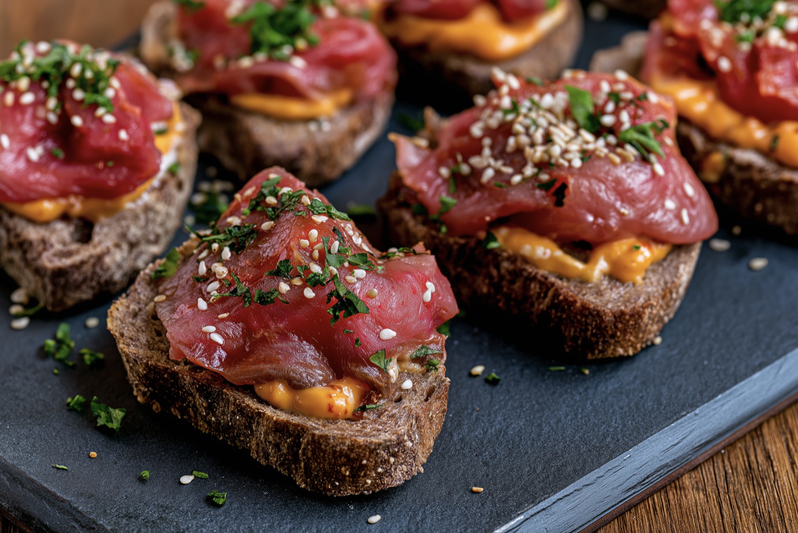 Tuna toasts